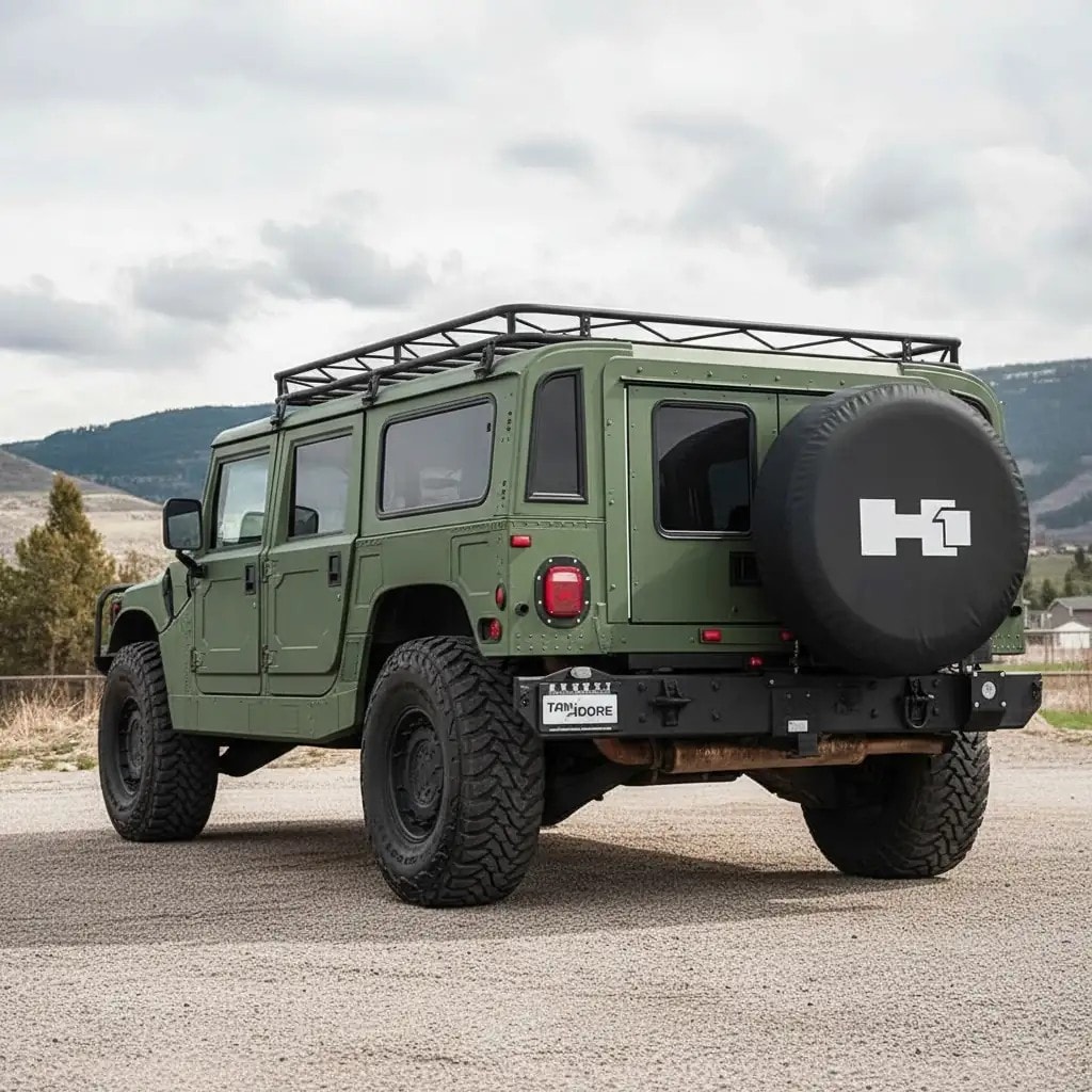 Hummer H1 Logo Spare Wheel Tire Cover